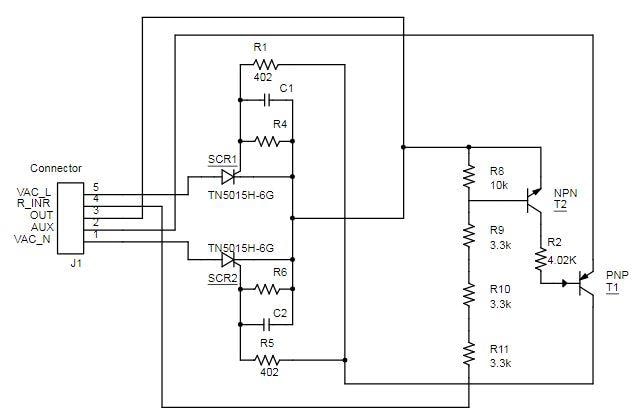 Schaltplan - STMicroelectronics STEVAL-SCR001V1 Evaluierungsboard
